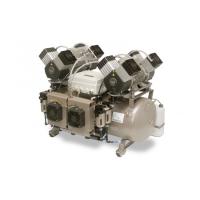 EKOM DK50 2X4VR/110S/M - безмасляный компрессор для централизованной компрессорной с кожухом, с осушителем, с ресивером 110 л