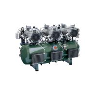 Cattani 300-1428 - безмасляный стоматологический компрессор для 24-х стоматологических установок, двухцилиндровый, c 6 осушителями, с ресивером 300 л, 1428 л/мин