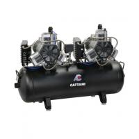 Cattani 150-476 - безмасляный компрессор для 7-ми стоматологических установок, c двумя осушителями, с пластиковым кожухом, с ресивером 150 л, 476 л/мин