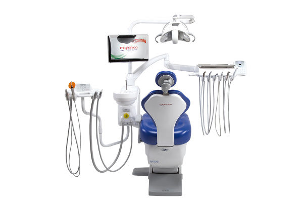 Miglionico NiceGlass P - стоматологическая установка с нижней подачей инструментов