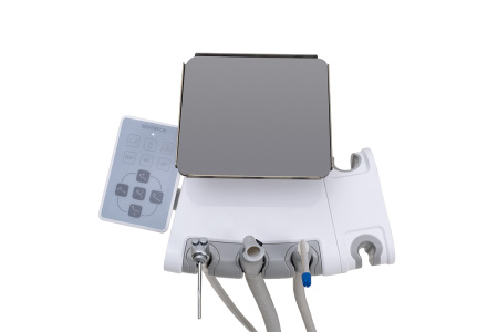 SILVERFOX 8000C Implant – Стоматологическая установка с подкатным блоком врача и с мягкой обивкой