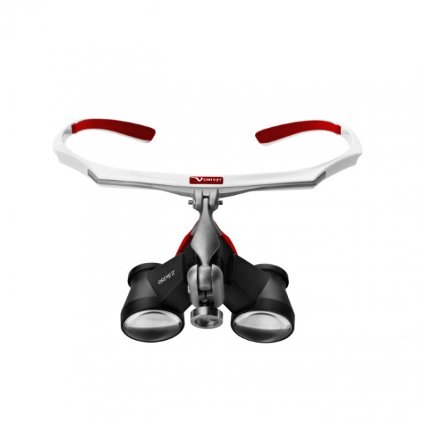 Univet Air-X - бинокулярные лупы системы Flip-up, рабочее расстояние 300-500 мм, увеличение 2.5x/3.5x/4.5x/6.0x