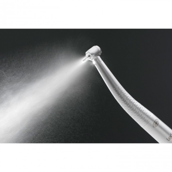 W&H DentalWerk Synea Vision TK-98 L - турбинный наконечник с подсветкой, пятиточечным спреем, диаметром головки 11,5 мм (под соединение Roto Quick)