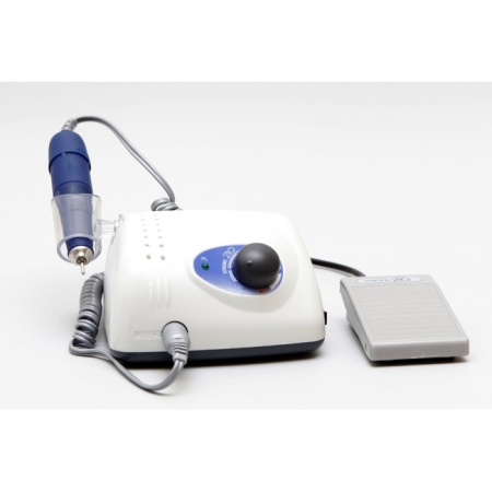 Saeshin STRONG 210 105L - косметологический микромотор с наконечником 105L и педалью включения-выключения, в сумке, 35000 об/мин