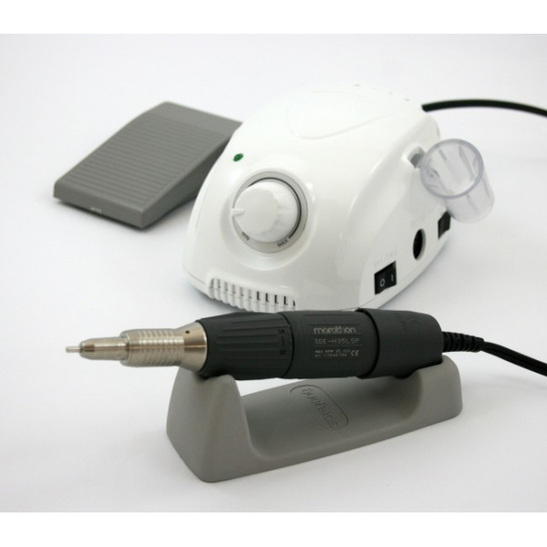 Saeyang Marathon-3 Champion New - щеточный зуботехнический микромотор, с наконечником SDE-H37LN, 35000 об/мин, педаль SFP-27