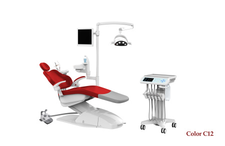 SILVERFOX 8000C-CMS0 – Стоматологическая установка с подкатным блоком врача, без гидроблока и с мягкой обивкой