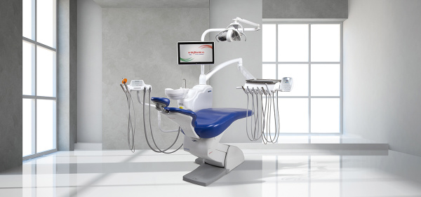 Miglionico NiceGlass P - стоматологическая установка с нижней подачей инструментов