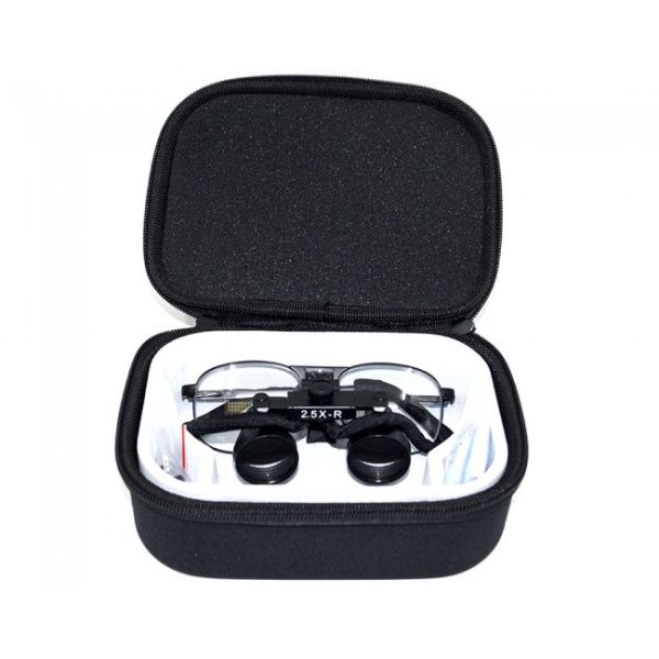 DentLight iZoom Flip-up Loupes Metal Frame - стоматологические бинокулярные лупы системы Flip-up на металлической оправе, увеличение 2.5х